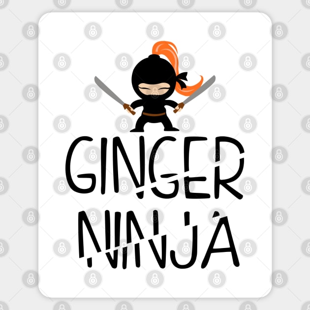 Ginger Ninja Sticker by KsuAnn